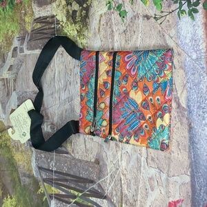 OLIVIA moss peacock parade collection Cross over bag